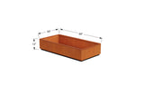 Corten Steel Rectangular 30 - inch Wide Planter - Plantercraft