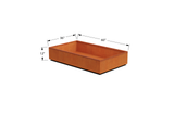 Corten Steel Wide Rectangular Planter – 36" W