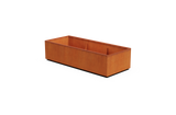 Corten Steel Wide Rectangular Planter – 30" W