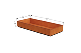 Corten Steel Wide Rectangular Planter – 36" W