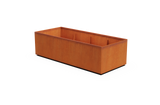 Corten Steel Wide Rectangular Planter – 36" W