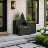 The Porch Trio – Graduated Aluminum Rectangular Planters (Set of 3)