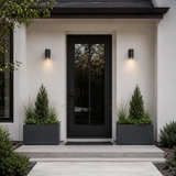 The Welcome Pair – Classic Aluminum Rectangular Planters (Set of 2)