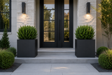 The Welcome Pair – Classic Aluminum Cube Planters (Set of 2)