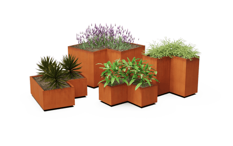 Corten Steel Corner Edging - Plantercraft