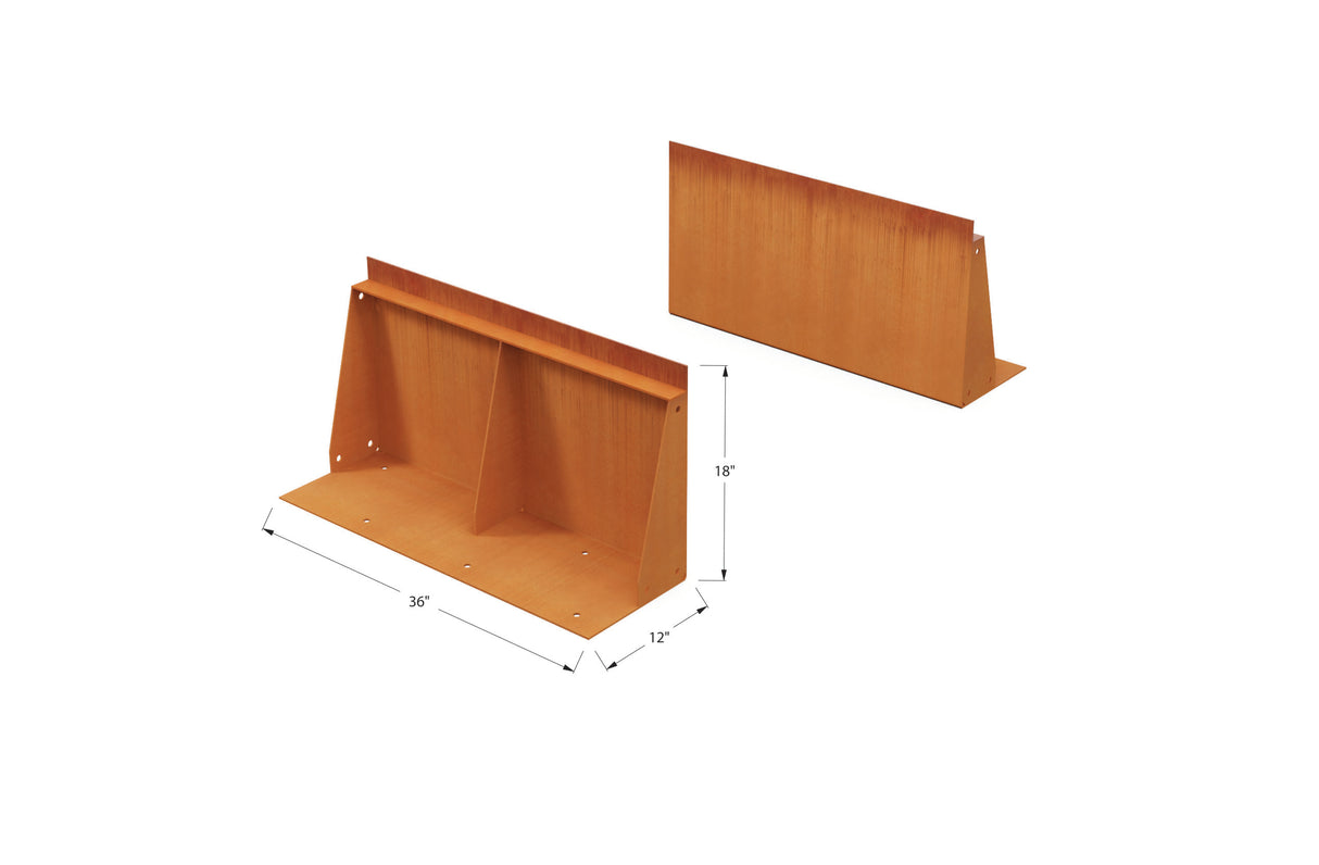 Corten Steel Tall Edging – 18″ H