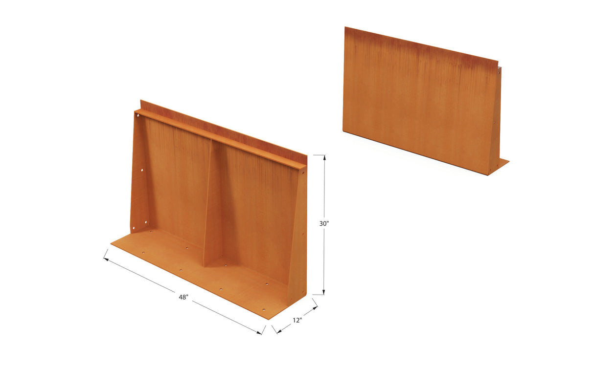 Corten Steel Tall Edging – 30″ H