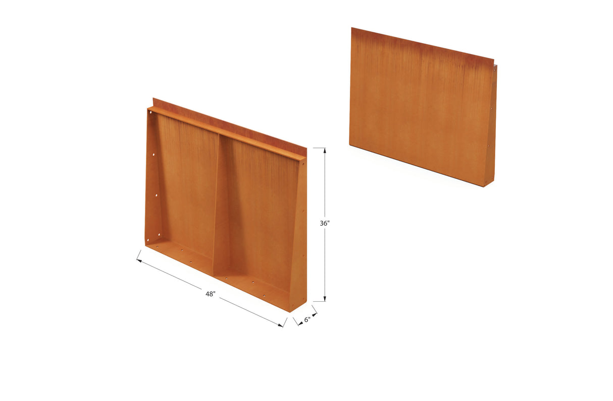 Corten Steel Tall Edging – 36″ H
