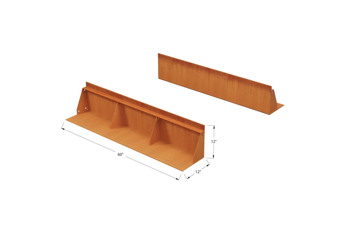 Corten Steel Tall Edging – 12″ H