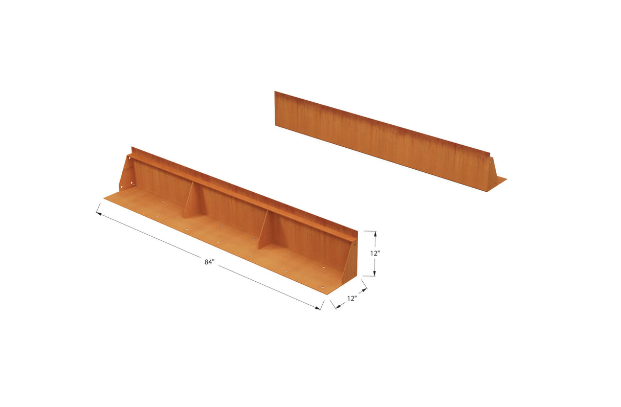 Corten Steel Tall Edging – 12″ H