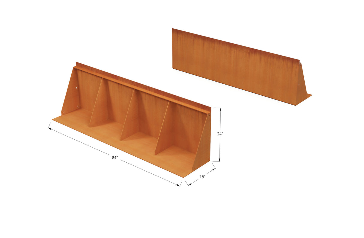 Corten Steel Tall Edging – 24″ H