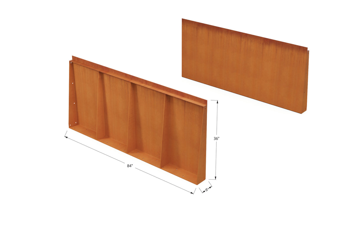 Corten Steel Tall Edging – 36″ H