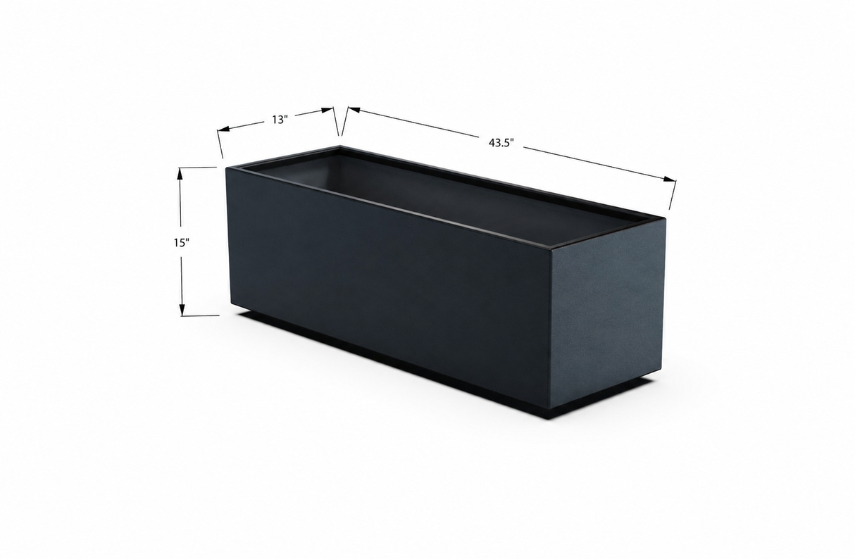 30% OFF Aluminum Rectangular Planter – 43.5" x 13" x 15"