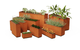 Corten Steel Rectangular 30 - inch Wide Planter - Plantercraft