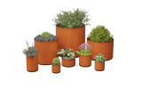 Round Corten Steel Planters - Plantercraft