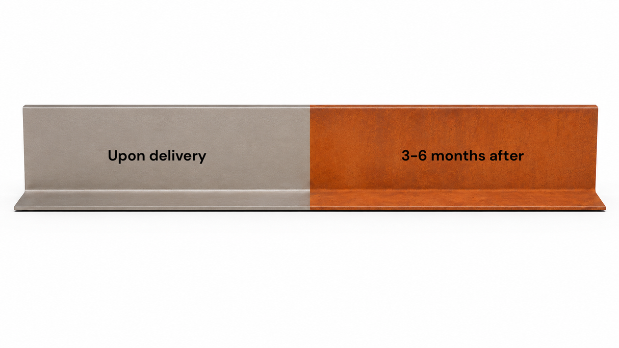 Corten Steel Tall Edging – 12″ H