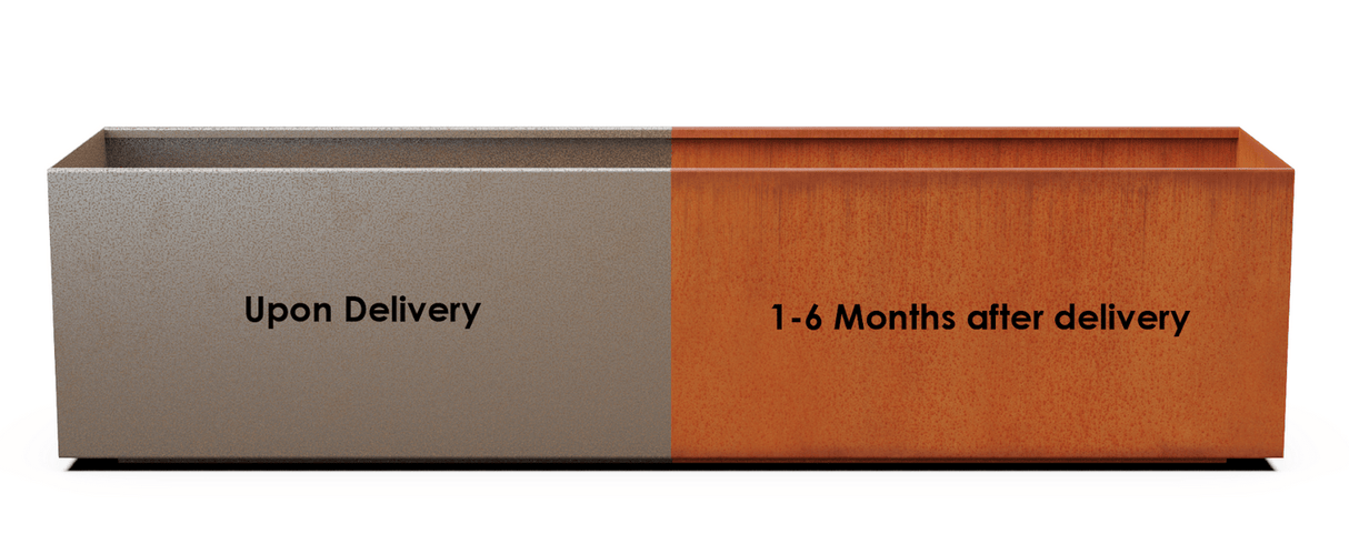 Corten Steel Square & Cube Planter - Plantercraft