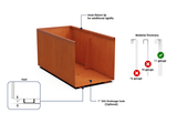 The Patio Trio – Corten Steel Rectangular Planters (Set of 3)