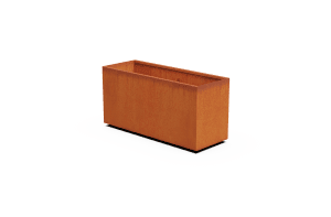 ' Corten Steel Rectangular Planter 20" - 24" High
