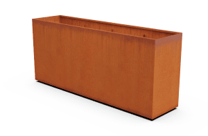 ' Rectangular Corten Steel Planter 42" High