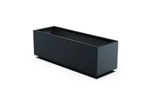 ' Aluminum Rectangular Outdoor or Indoor Planters 12" - 18" High