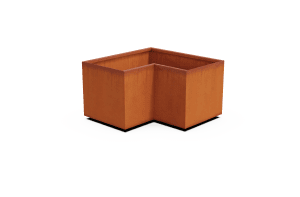 ' Corten Steel Corner Planter 12" - 24" High