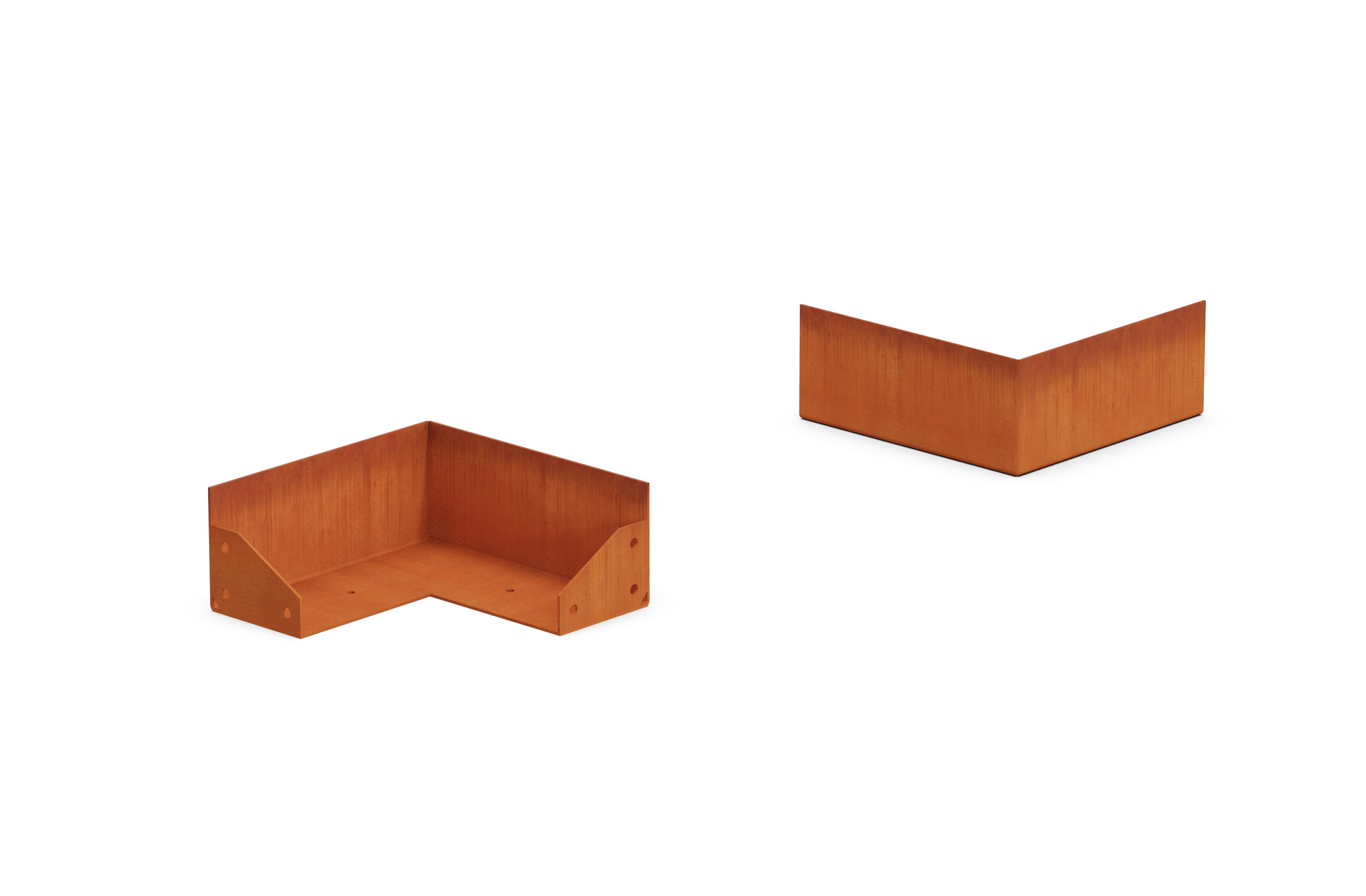 Corten Steel Corner Edging PlanterCraft corten-steel-corner-edging-plantercraft